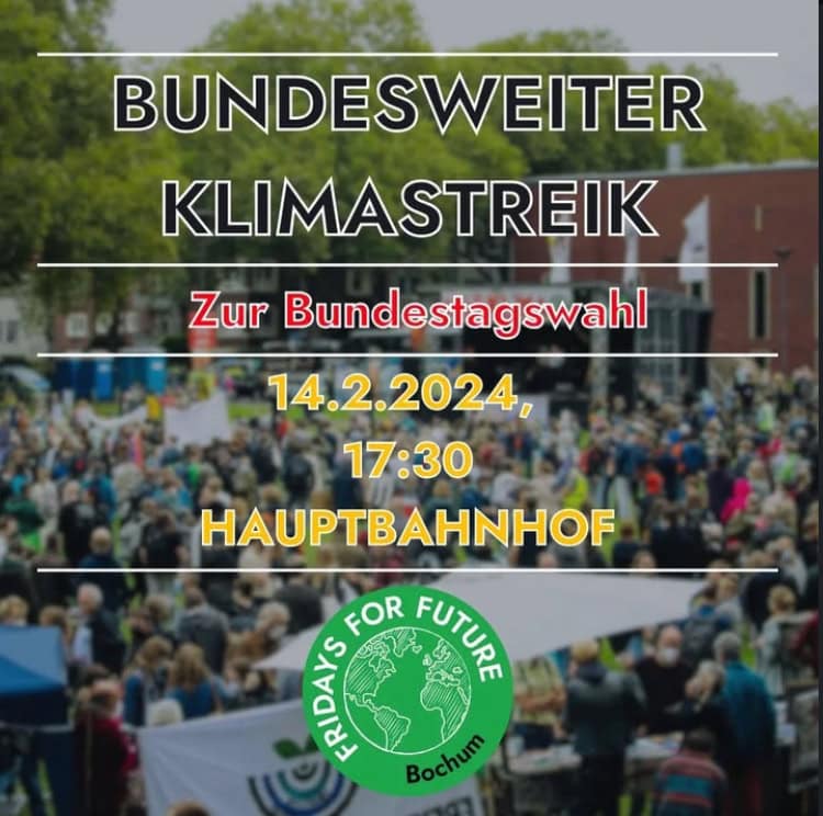 Demo gegen Rechts in Bochum, Nordrhein-Westfalen » Klimastreik zur Bundestagswahl